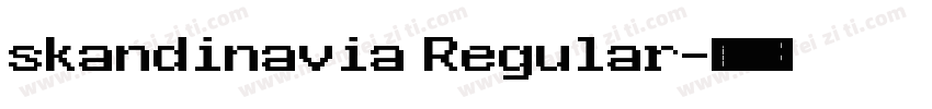 skandinavia Regular字体转换